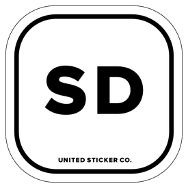 Badge_Lettering_Places_South Dakota [ SD ]_Vinyl_Sticker