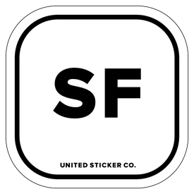 Badge_Lettering_Places_San Francisco [ SF ]_Vinyl_Sticker