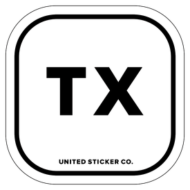 Badge_Lettering_Places_Texas [ TX ]_Vinyl_Sticker