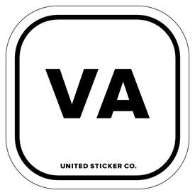 Badge_Lettering_Places_Virginia [ VA ]_Vinyl_Sticker