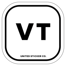 Badge_Lettering_Places_Vermont [ VT ]_Vinyl_Sticker