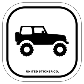 4X4 SUV Icon Badge Sticker