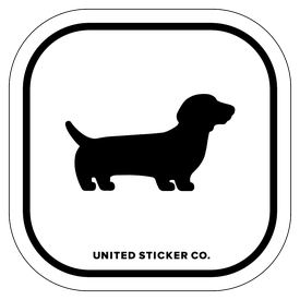 Badge_Icon_Animals_Dachshund dog_Vinyl_Sticker