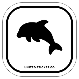 Badge_Icon_Animals_Dolphin_Vinyl_Sticker