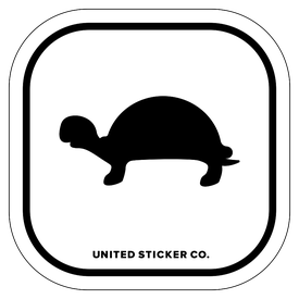 Badge_Icon_Animals_Tortoise Turtle_Vinyl_Sticker
