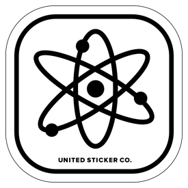 Badge_Icon_Science & Math_Atom_Vinyl_Sticker