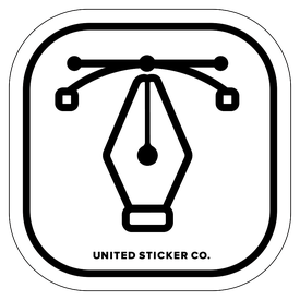 Badge_Icon_Art & Music_Pen Tool [ CAD ]_Vinyl_Sticker