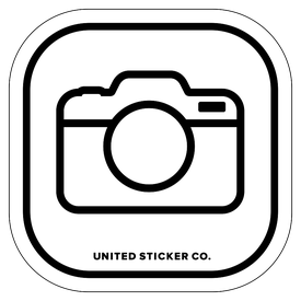 Badge_Icon_Art & Music_Camera_Vinyl_Sticker