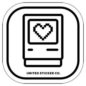 Mac Heart  Computer Icon Badge Sticker