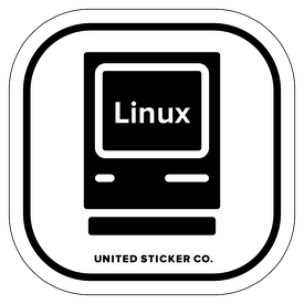 Badge_Icon_Toys & Tech_LINUX Computer_Vinyl_Sticker