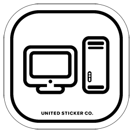 Power Mac Icon Badge Sticker