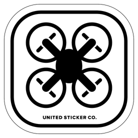 Badge_Icon_Toys & Tech_Quadcopter Drone_Vinyl_Sticker