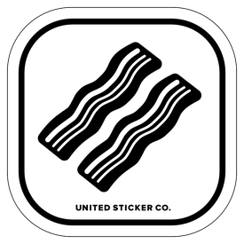 Badge_Icon_Food & Drink_Two Strips of Bacon_Vinyl_Sticker