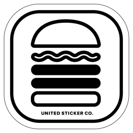 Badge_Icon_Food & Drink_Hamburger: Double_Vinyl_Sticker
