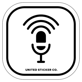Badge_Icon_Toys & Tech_Podcast Microphone_Vinyl_Sticker
