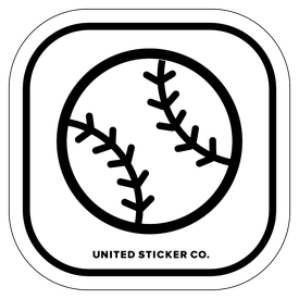 Badge_Icon_Sports & Recreation_Baseball Ball_Vinyl_Sticker