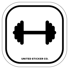 Badge_Icon_Sports & Recreation_Dumbbell_Vinyl_Sticker