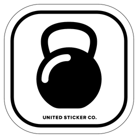 Badge_Icon_Sports & Recreation_Kettle Bell Weight_Vinyl_Sticker