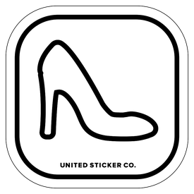 Badge_Icon_Things_Stiletto Shoe_Vinyl_Sticker