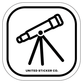 Badge_Icon_Science & Math_Telescope_Vinyl_Sticker