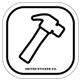 Badge_Icon_Things_Hammer_Vinyl_Sticker