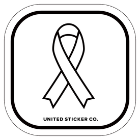 Badge_Icon_Awareness_White Ribbon_Vinyl_Sticker
