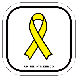 Badge_Icon_Awareness_Yellow Ribbon_Vinyl_Sticker